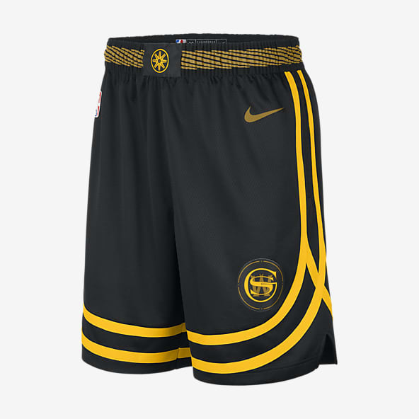 Black and yellow basketball shorts hot sale
